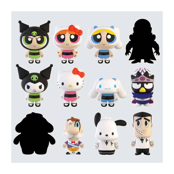 Hello Kitty & Friends x Powerpuff Girls Vinyl Art Mini Figure 3-Inch Mystery Box