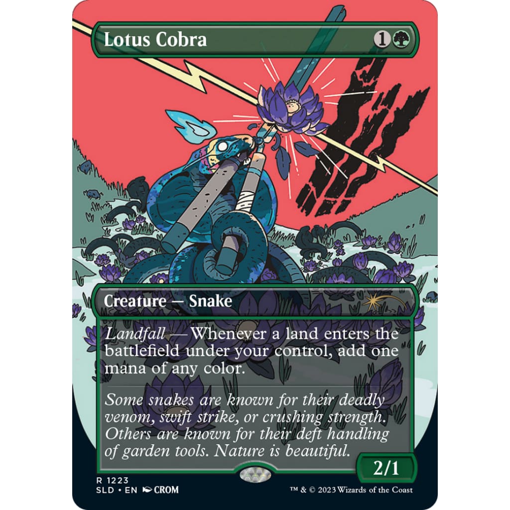Lotus Cobra (sld-1223) (borderless) by Secret Lair Drop – Hobbiesville
