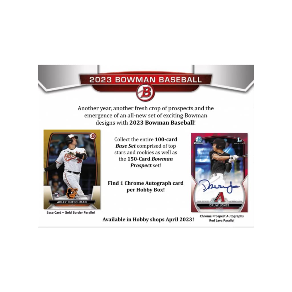 2023 Bowman Baseball Hobby Box