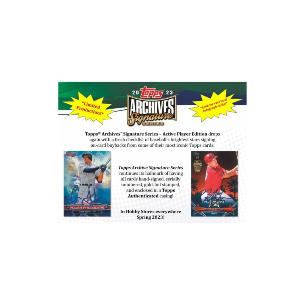 2023 Topps Archives Signature Series Active Players Edition