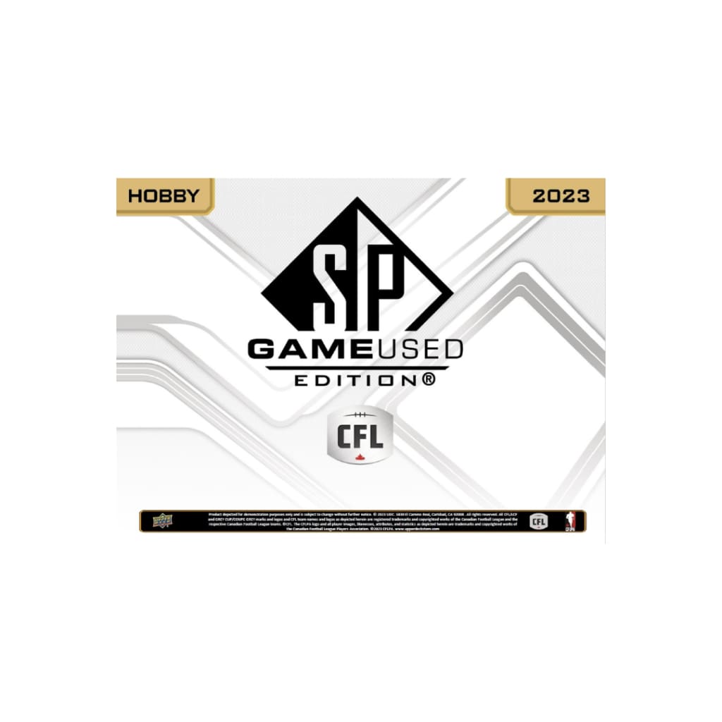 2023 Upper Deck CFL SP Game Used Football Hobby Box