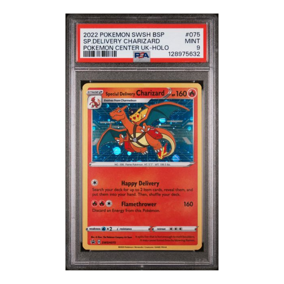 2022 POKEMON SWSH BLACK STAR PROMO #075 SP.DELIVERY CHARIZARD