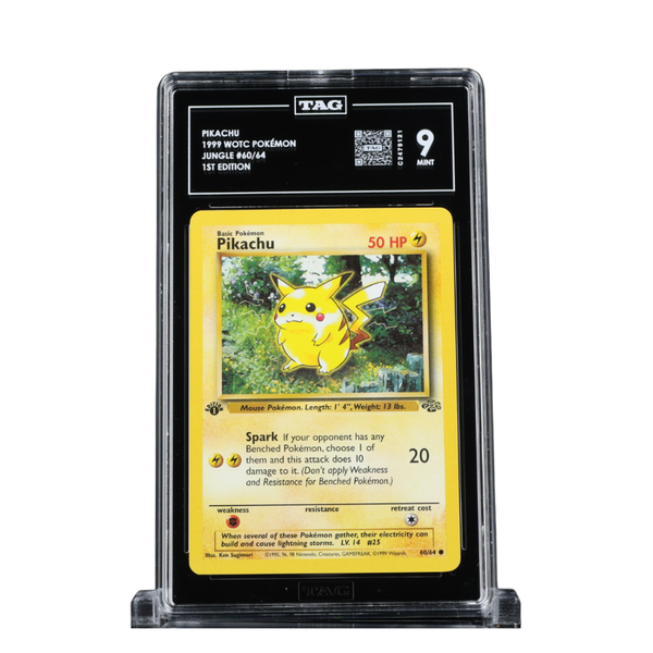 first edition pikachu card 60 64 PIKACHU 1999 WOTC POKÉMON #60/64 JUNGLE