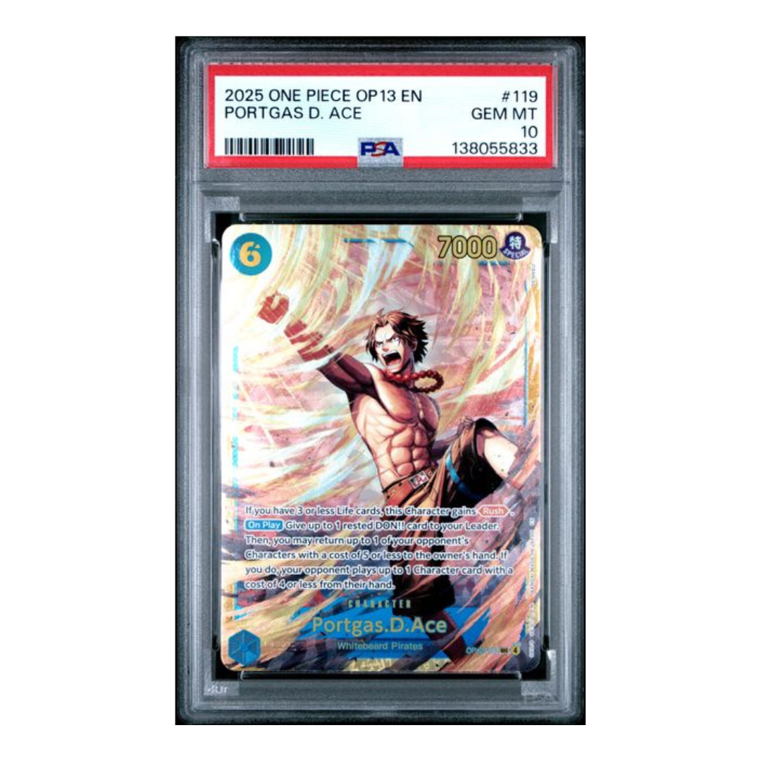 ワンピース カードゲーム 2025 ONE PIECE PORTGAS D. ACE #119 2025 ONE PIECE OP13-CARRYING ON HIS WILL #119 PORTGAS D. ACE