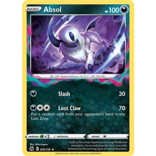 Absol (076) Holo Rare Holofoil - Single