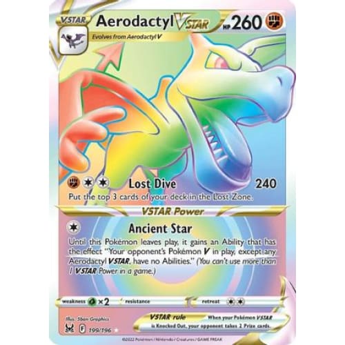Aerodactyl VSTAR (199/196) Holo Rare Holofoil - Single