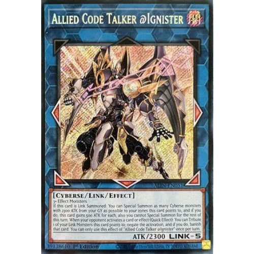 Allied Code Talker @Ignister - ALIN-EN051 Secret Rare 1st