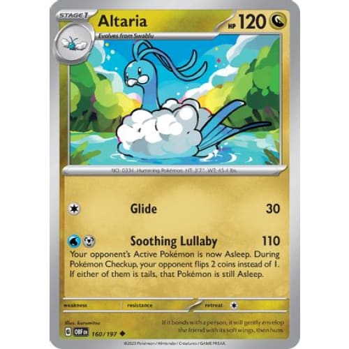 Altaria (160/197) Uncommon - Single