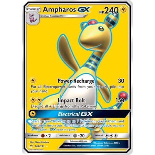 Ampharos-GX (163/181) Ultra Rare Holofoil - Single