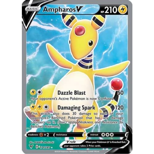 Ampharos V (171/185) Ultra Rare Holofoil - Single