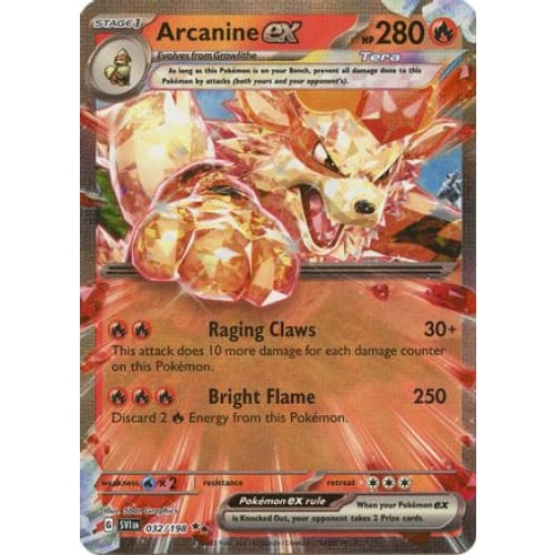 Arcanine ex - 032/198 (32) Double Rare Holofoil - Single