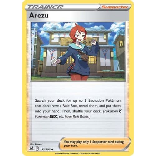 Arezu (153/196) Uncommon Reverse Holofoil - Single