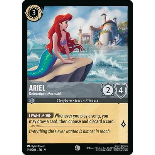 Ariel - Determined Mermaid (196/204) - Fabled - Single