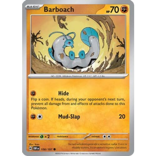 Barboach (108) Common Reverse Holofoil - Single