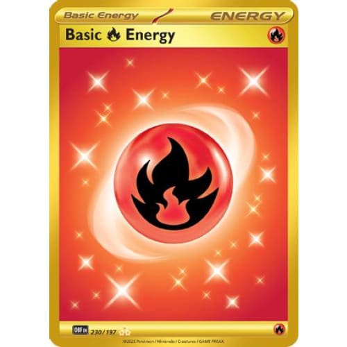 Basic Fire Energy (230/197) Hyper Rare Holofoil - Single