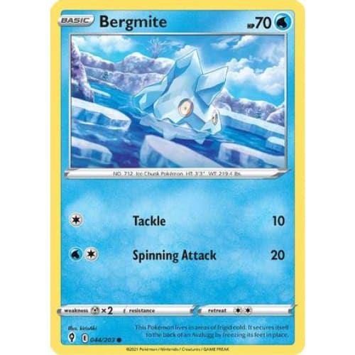 Bergmite (044/203) Common Reverse Holofoil - Single