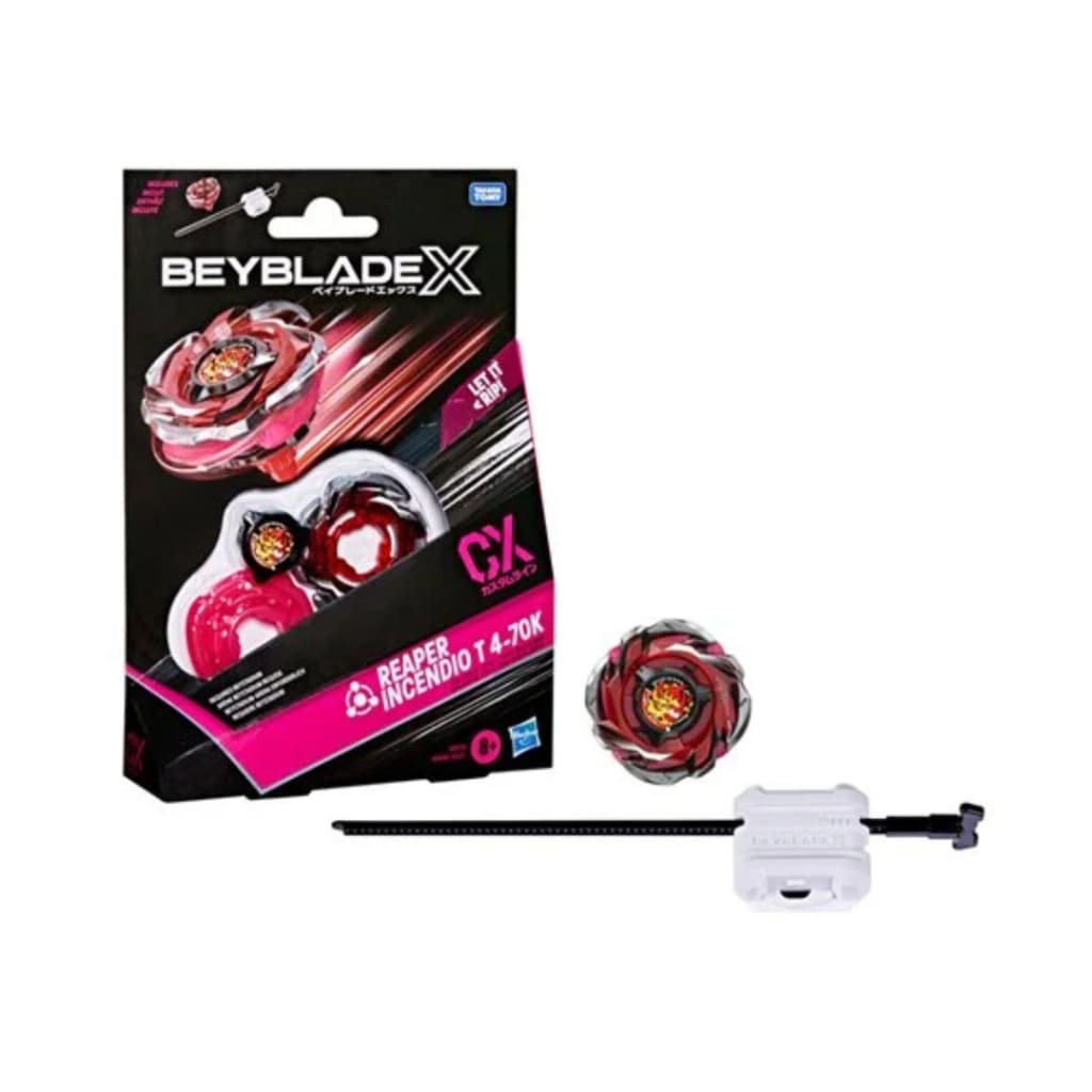 BEYBLADE X, STARTER Pack Scythe Incendio 4-60T avec toupie de