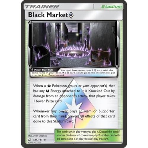 Black Market ◇ (134/181) Rare Prism Star Holofoil - Single