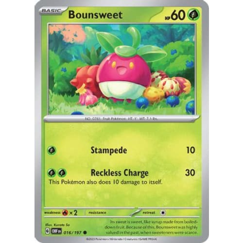 Bounsweet (016/197) Common Reverse Holofoil - Single