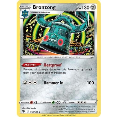 Bronzong (112/189) Uncommon Reverse Holofoil - Single