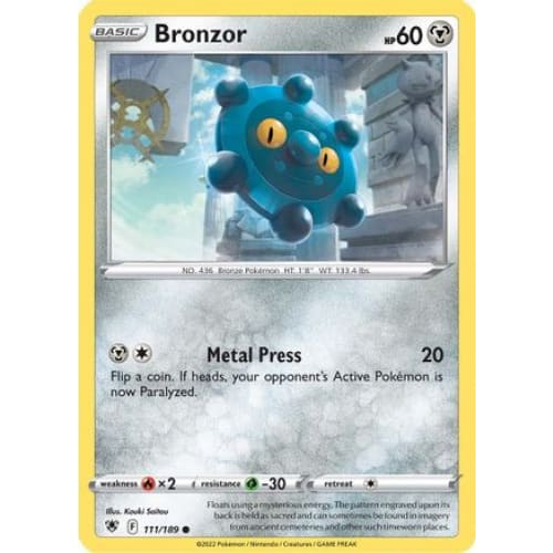 Bronzor (111/189) Common Reverse Holofoil - Single