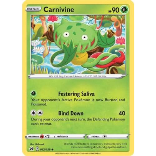 Carnivine (012) Uncommon Reverse Holofoil - Single