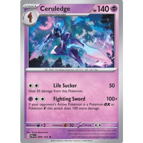 Ceruledge (98) Rare Classic Reverse Holofoil - Single