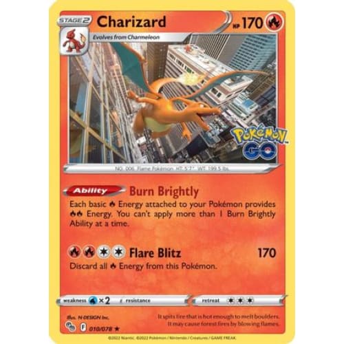 Charizard (010/078) Holo Rare Holofoil - Single