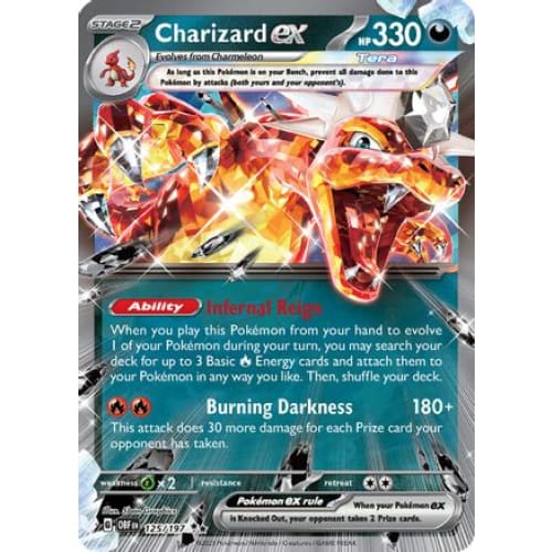 Charizard ex (125/197) Double Rare Holofoil - Single