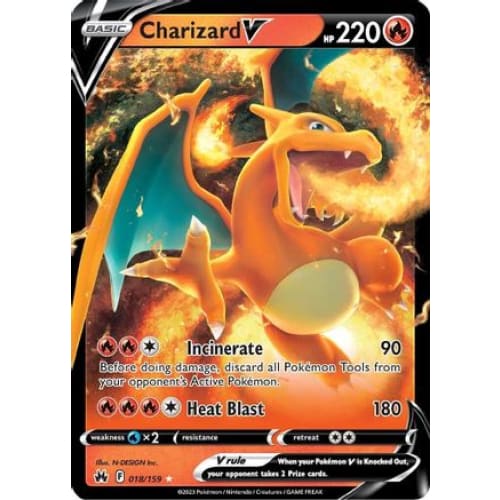Charizard V (018) Ultra Rare Holofoil - Single