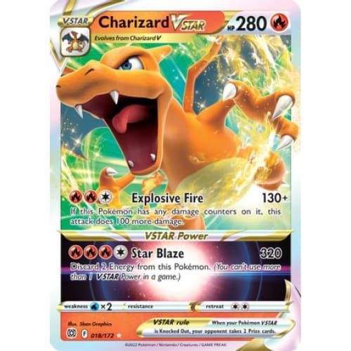 Charizard VSTAR (018/172) Rare Holo Holofoil - Single