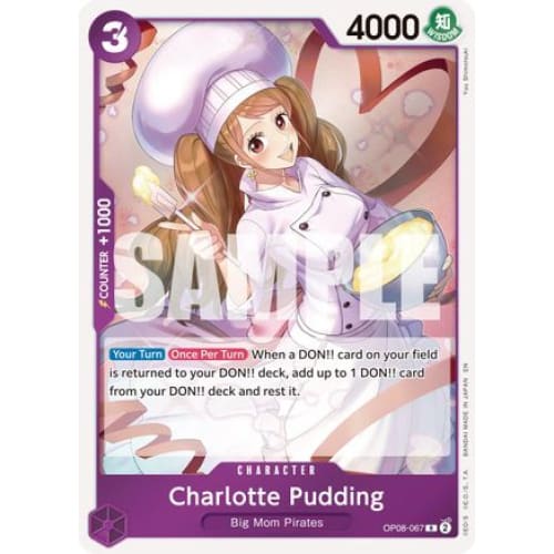Charlotte Pudding - OP08-067 (Reprint) R Premium Booster