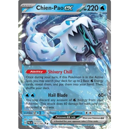 Chien-Pao ex - 061/193 (61) Double Rare Holofoil - Single