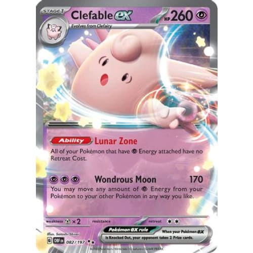 Clefable ex (082/197) Double Rare Holofoil - Single