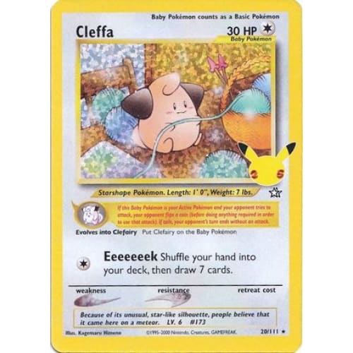 Cleffa (20) Rare Holofoil - Single