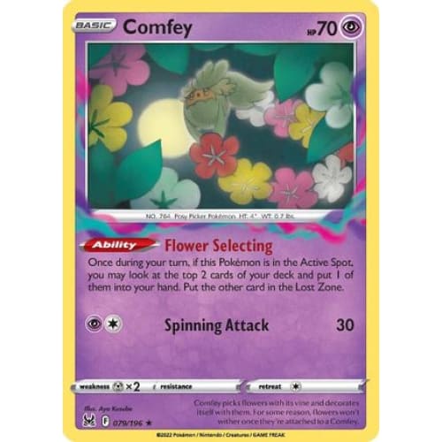 Comfey (079/196) Rare Classic Reverse Holofoil - Single
