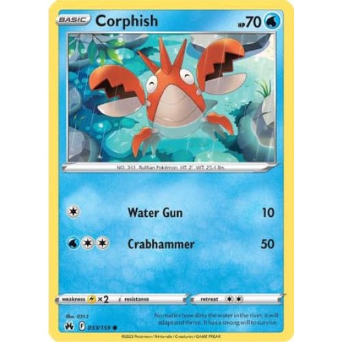Corphish (033) Common Reverse Holofoil - Single
