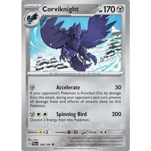 Corviknight (148) Uncommon Reverse Holofoil - Single