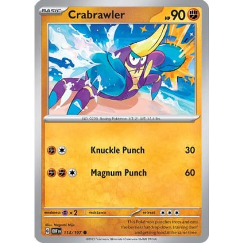 Crabrawler (114) Common Reverse Holofoil - Single
