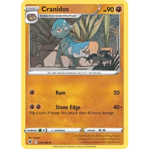 Cranidos (076/189) Uncommon - Single