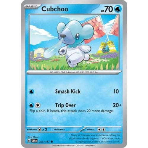 Cubchoo (053/197) Common Reverse Holofoil - Single