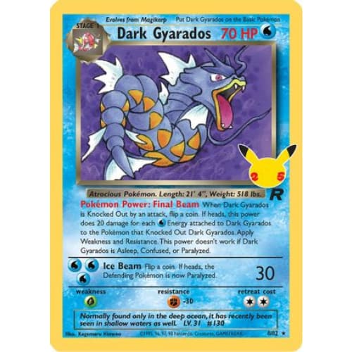 Dark Gyarados (008/082) Rare Holofoil - Single