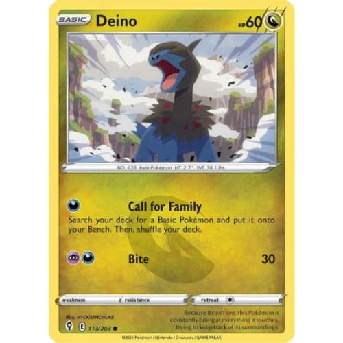 Deino (113/203) Common Reverse Holofoil - Single