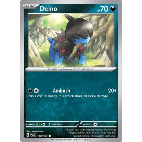 Deino (138) Common Reverse Holofoil - Single