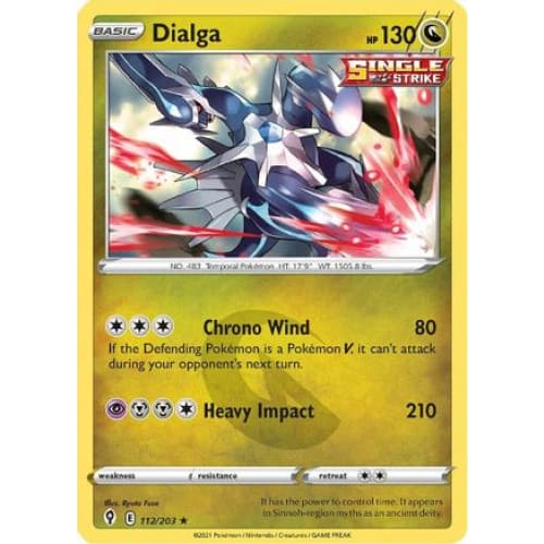 Dialga (112/203) Holo Rare Holofoil - Single