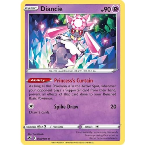 Diancie (068/189) Holo Rare Holofoil - Single