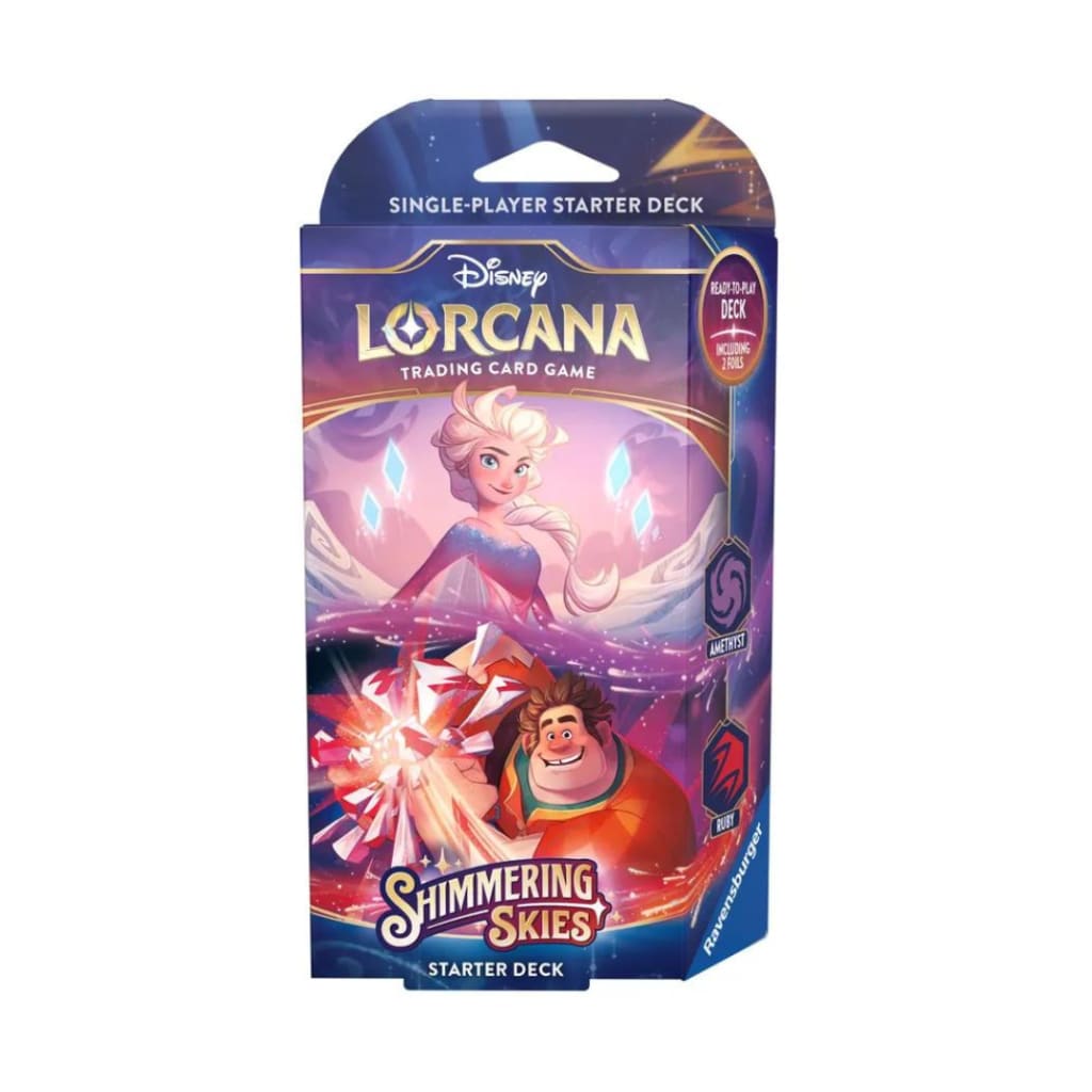 Disney Lorcana: Shimmering Skies Starter Deck (Amethyst &