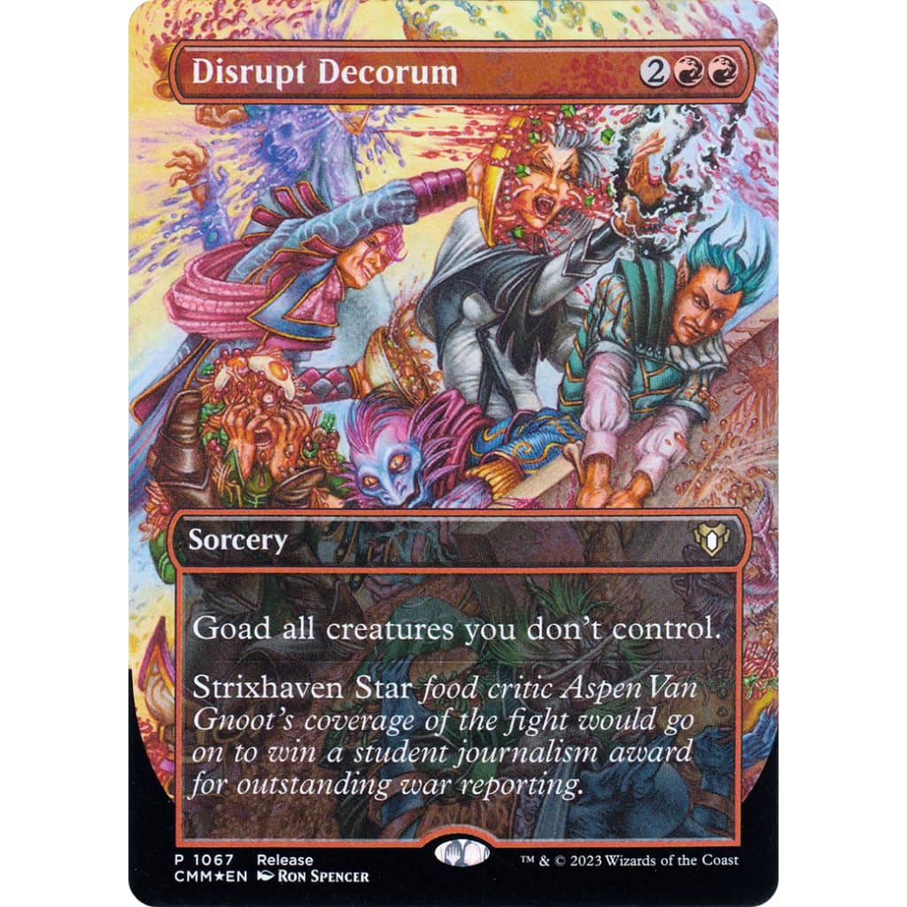 Disrupt Decorum (CMM-1067) (Borderless) Foil - Single