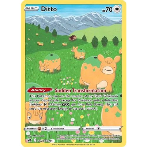 Ditto (GG22) Holo Rare Holofoil - Single