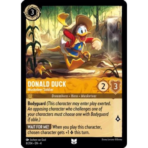 Donald Duck - Musketeer Soldier (8/204) - Ursulas Return